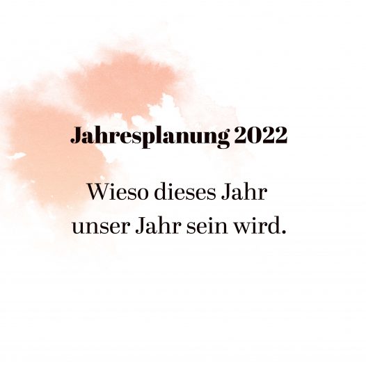 Jahresplanung startup